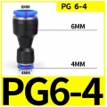 Fitting reduce PG6-4 ข้อต่อลด ต่อตรง 6 ไป 4 mm